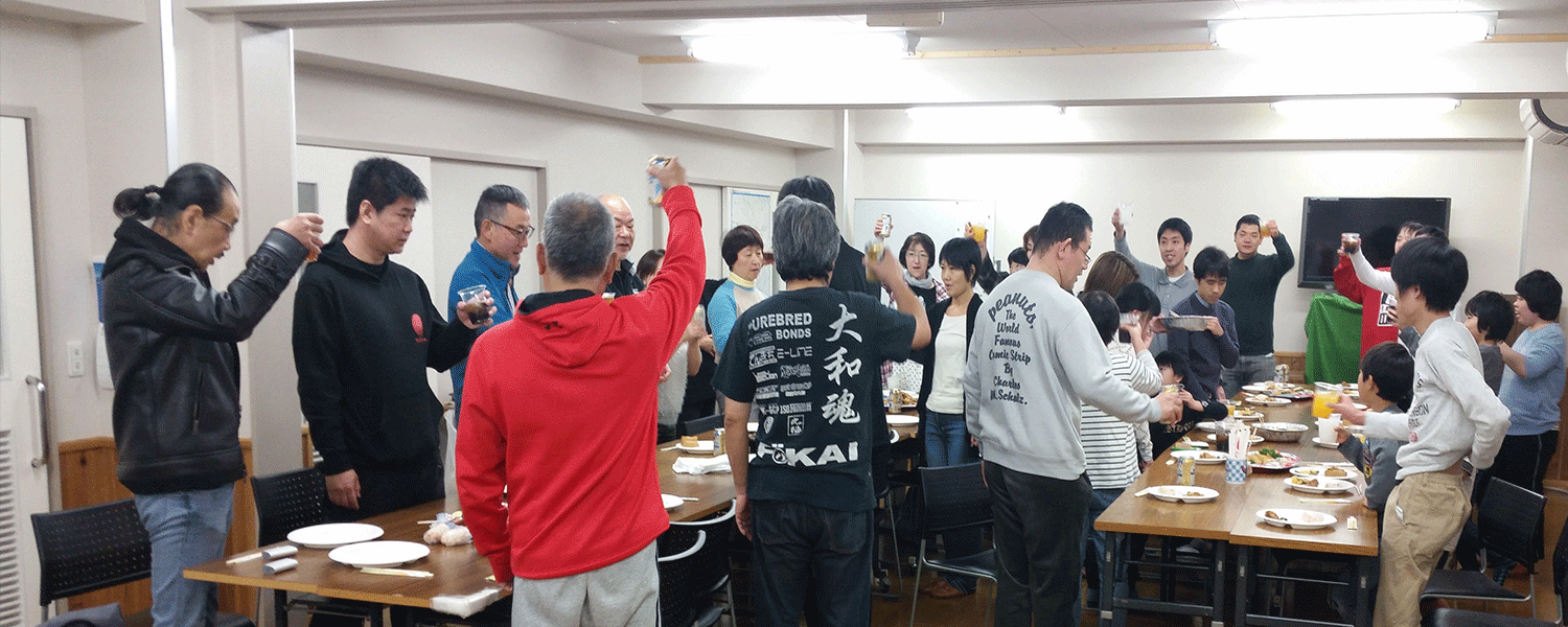 全員で開会の乾杯